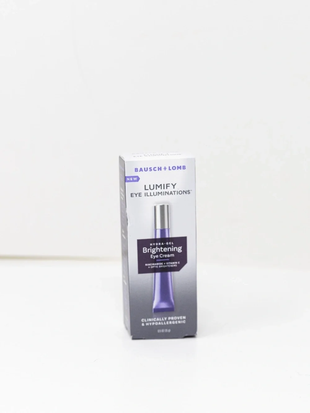 NEW Bausch + Lomb Lumify Eye Illumination Hydra Gel Brightening Eye Cream 0.5 oz